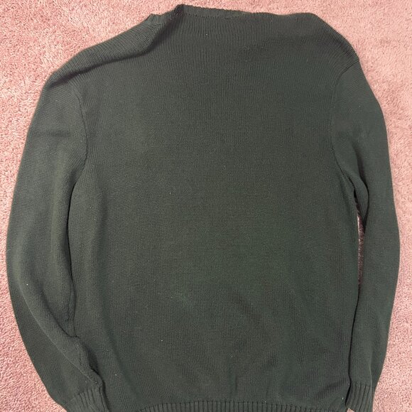 Polo Ralph Lauren Sweater Mens 3XLT Green Crewneck Knit Pullover Pink Pony - Picture 5 of 5